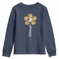 Pittsburgh Sport Retro Baseball Flower Youth Sweatshirt Funny Game Day