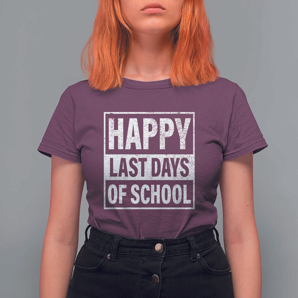 Graduation T Shirt For Women Happy Last Days Of School Vintage - Wonder Print Shop