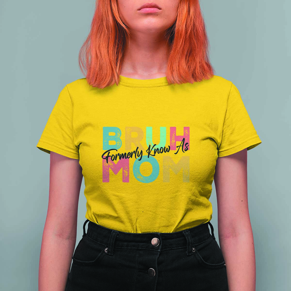 Bruh Formerly Known As Mom T Shirt For Women Vintage Mother's Day - Wonder Print Shop