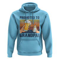 Promoted To Grandpa Hoodie Retro Vintage Beer Baby Milk Bottle Funny Father's Day - Wonder Print Shop