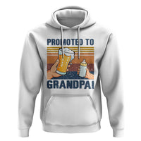 Promoted To Grandpa Hoodie Retro Vintage Beer Baby Milk Bottle Funny Father's Day - Wonder Print Shop