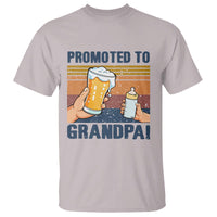 Promoted To Grandpa T Shirt Retro Vintage Beer Baby Milk Bottle Funny Father's Day - Wonder Print Shop