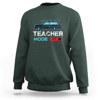 Funny Summer Vacation Sweatshirt Teacher Mode Off Beach Van Surfing - Wonder Print Shop