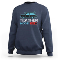 Funny Summer Vacation Sweatshirt Teacher Mode Off Beach Van Surfing - Wonder Print Shop