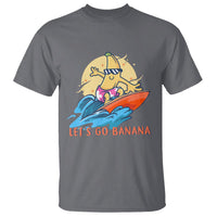 Funny Bananas T Shirt Let's Go Banana Surfing Summer Vacation - Wonder Print Shop
