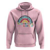 Mental Illness Awareness Hoodie Couseling Is My Jam Retro Groove Rainbow - Wonder Print Shop