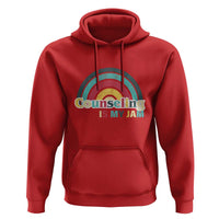 Mental Illness Awareness Hoodie Couseling Is My Jam Retro Groove Rainbow - Wonder Print Shop