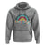 Mental Illness Awareness Hoodie Couseling Is My Jam Retro Groove Rainbow - Wonder Print Shop