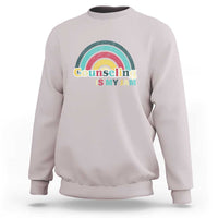 Mental Illness Awareness Sweatshirt Couseling Is My Jam Retro Groove Rainbow - Wonder Print Shop