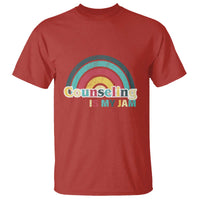 Mental Illness Awareness T Shirt Couseling Is My Jam Retro Groove Rainbow - Wonder Print Shop