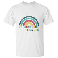 Mental Illness Awareness T Shirt Couseling Is My Jam Retro Groove Rainbow - Wonder Print Shop