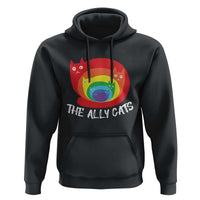 Funny LGBT The Ally Cats Hoodie Pride Month Rainbow Cat
