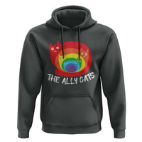 Funny LGBT The Ally Cats Hoodie Pride Month Rainbow Cat