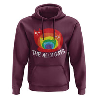 Funny LGBT The Ally Cats Hoodie Pride Month Rainbow Cat