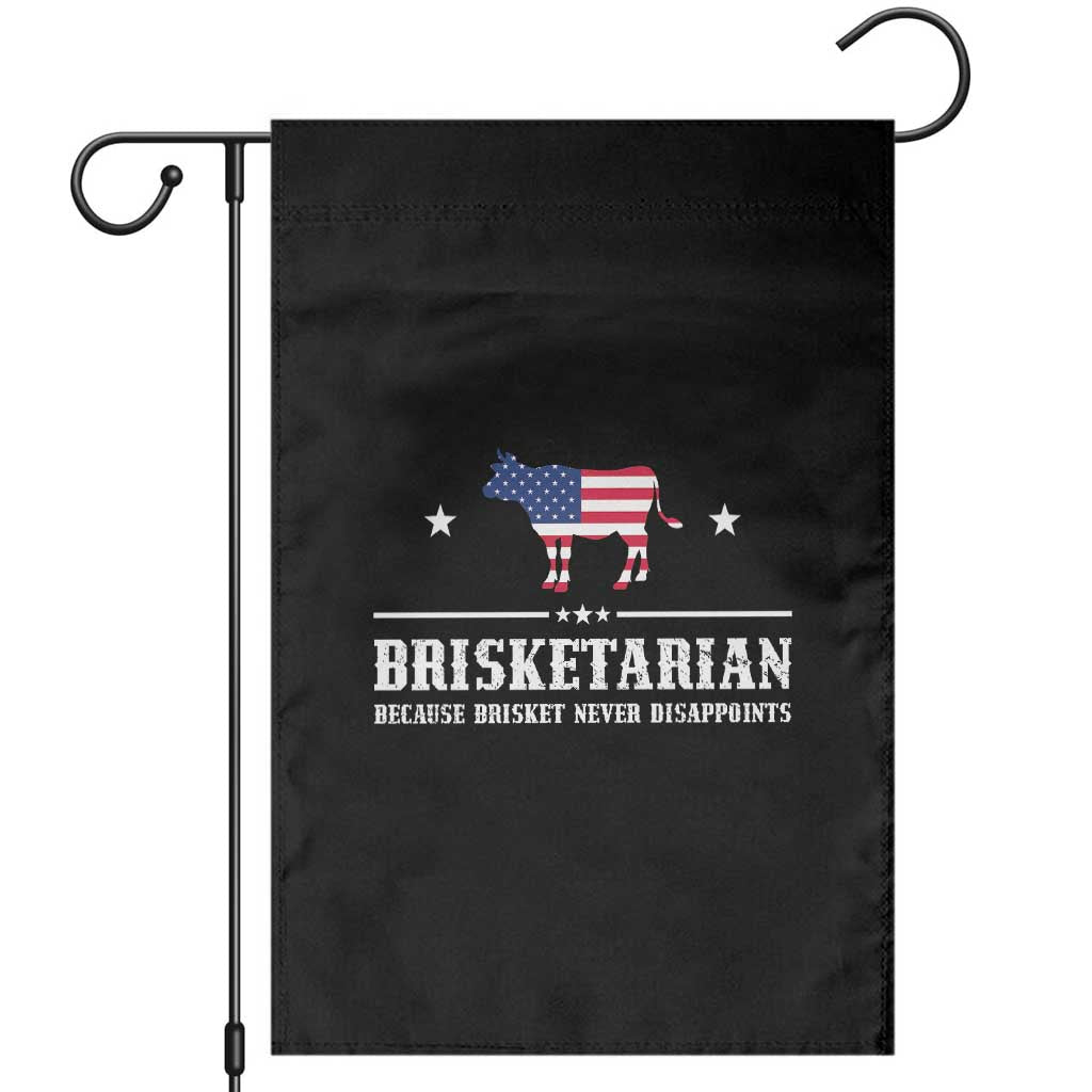 BBQ Lover Garden Flag Brisketarian Because Brisket Never Disappoints Grill Master American Flag