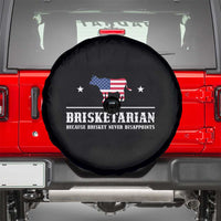 BBQ Lover Spare Tire Cover Brisketarian Because Brisket Never Disappoints Grill Master American Flag