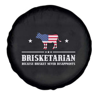 BBQ Lover Spare Tire Cover Brisketarian Because Brisket Never Disappoints Grill Master American Flag