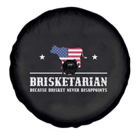 BBQ Lover Spare Tire Cover Brisketarian Because Brisket Never Disappoints Grill Master American Flag