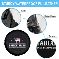 BBQ Lover Spare Tire Cover Brisketarian Because Brisket Never Disappoints Grill Master American Flag