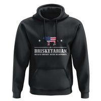 BBQ Lover Hoodie Brisketarian Because Brisket Never Disappoints Grill Master American Flag - Wonder Print Shop