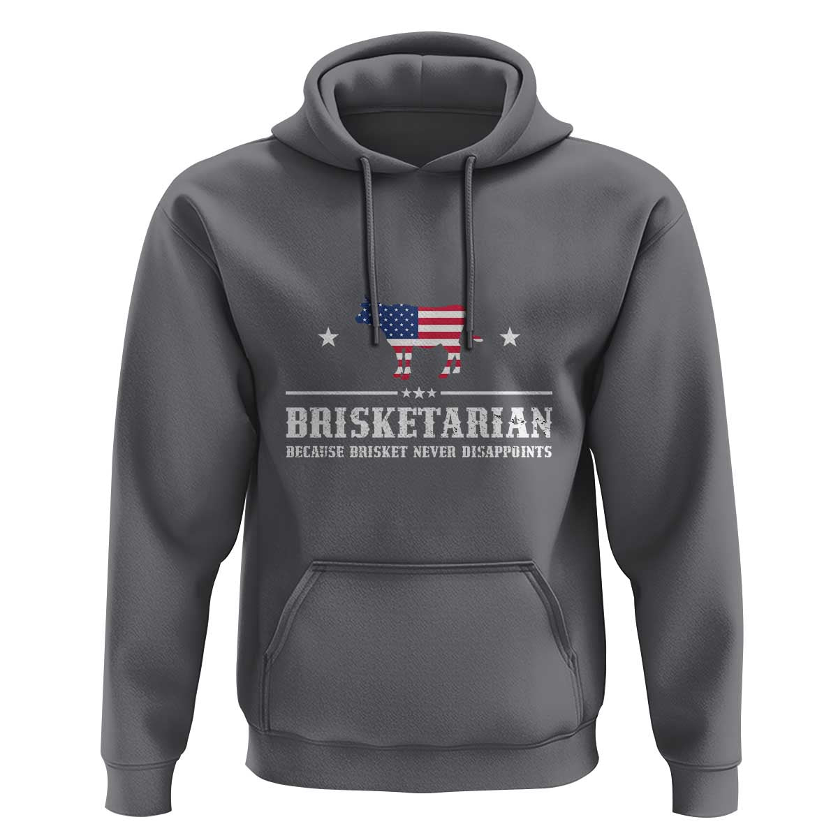 BBQ Lover Hoodie Brisketarian Because Brisket Never Disappoints Grill Master American Flag - Wonder Print Shop