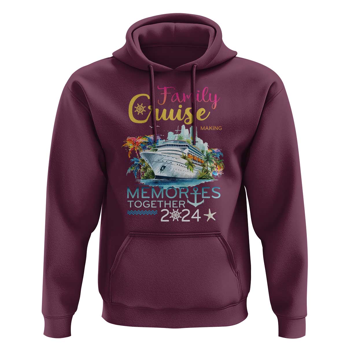 Family Cruise Hoodie Making Memories 2024 Summer Vacation Party Family Matching - Wonder Print Shop