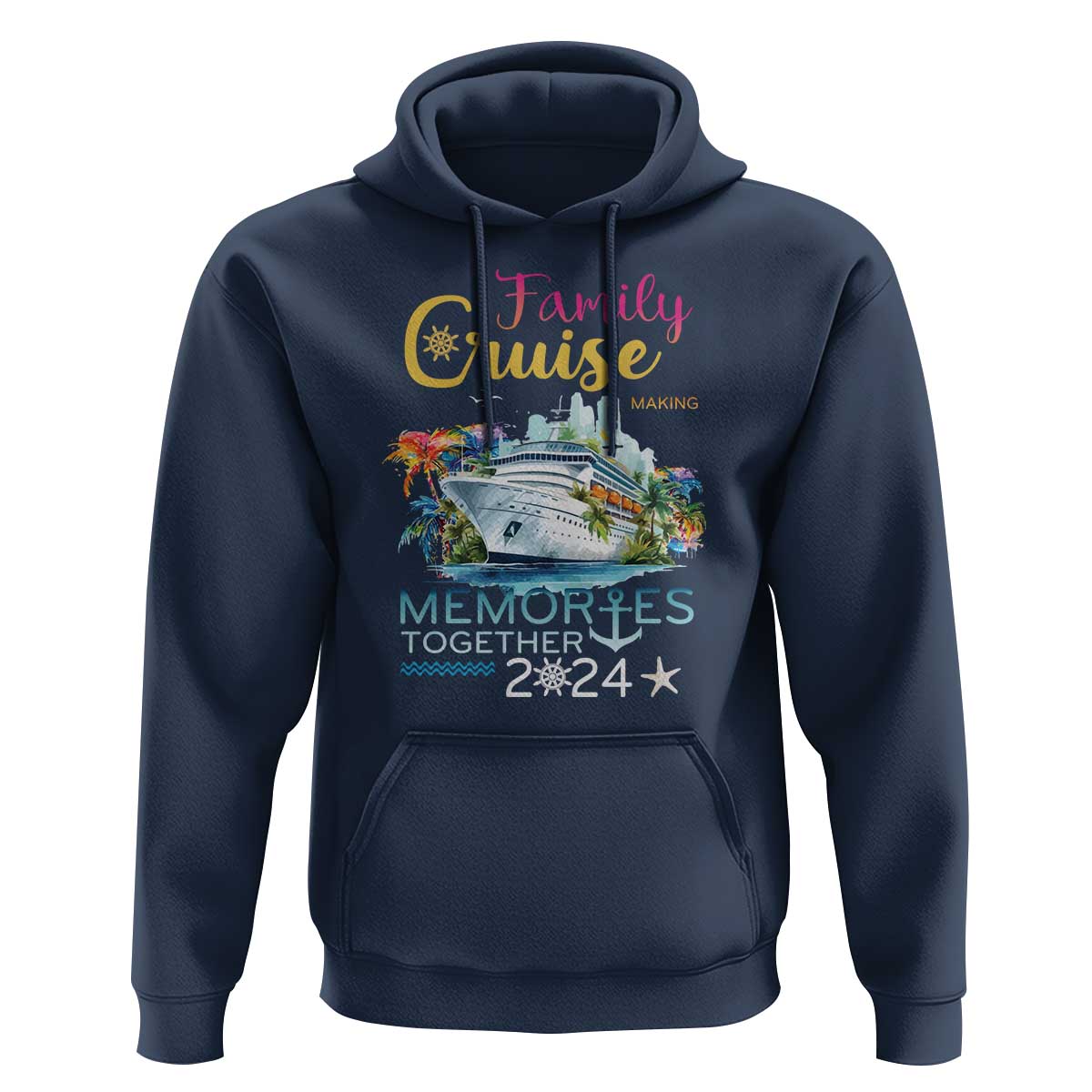 Family Cruise Hoodie Making Memories 2024 Summer Vacation Party Family Matching - Wonder Print Shop