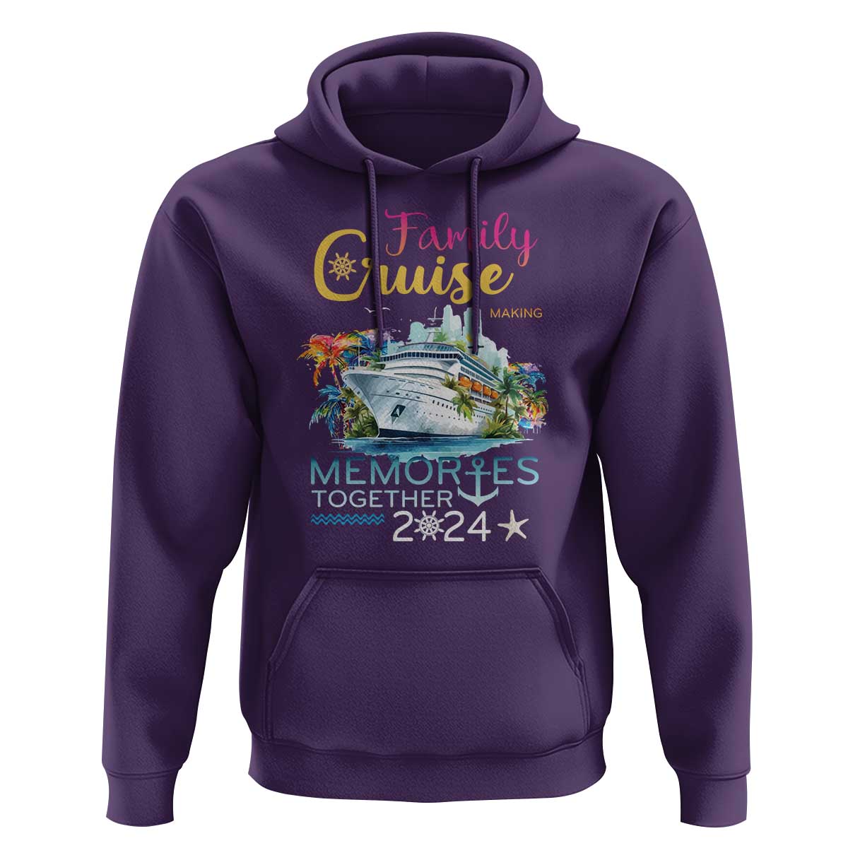 Family Cruise Hoodie Making Memories 2024 Summer Vacation Party Family Matching - Wonder Print Shop