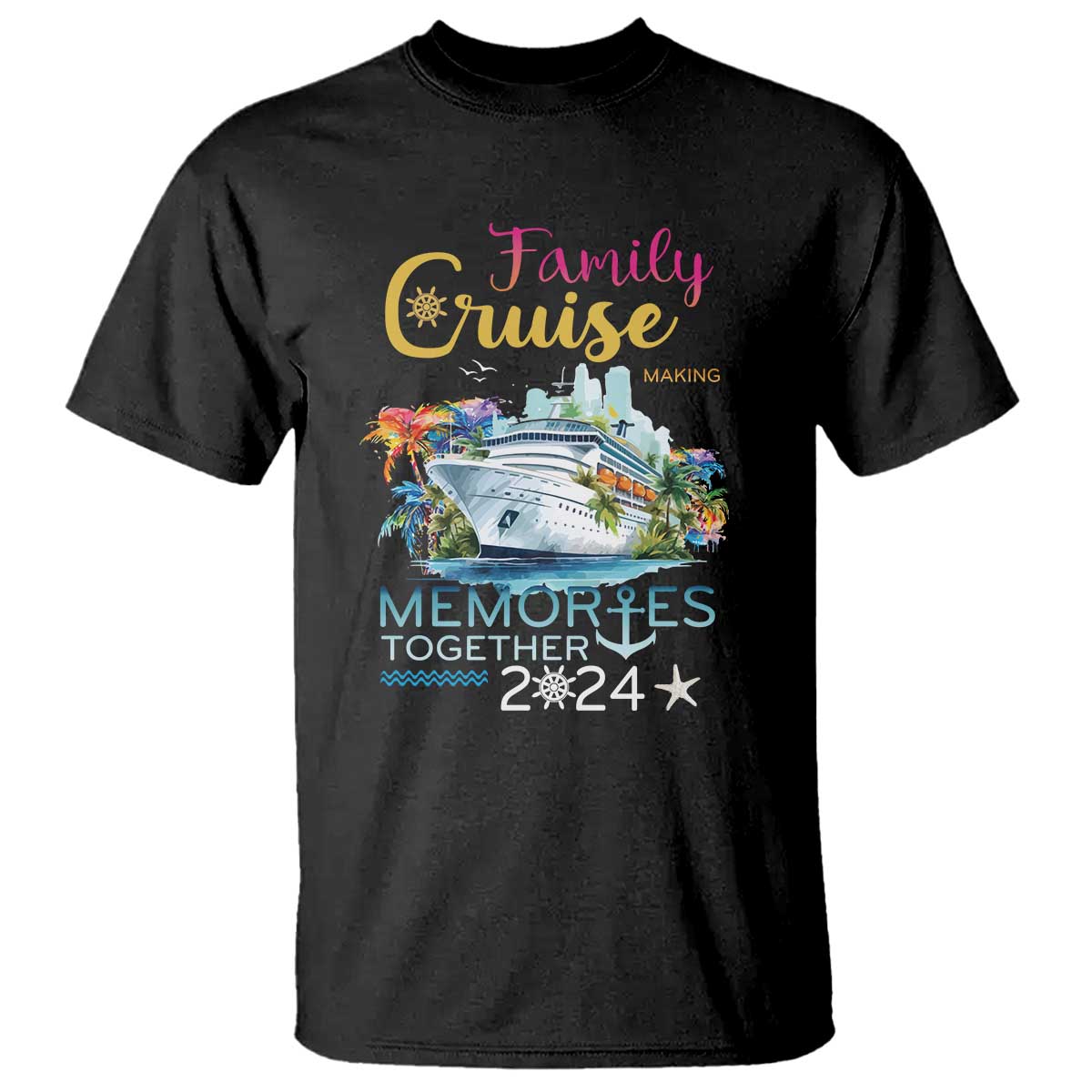 Family Cruise T Shirt Making Memories 2024 Summer Vacation Party Family Matching - Wonder Print Shop