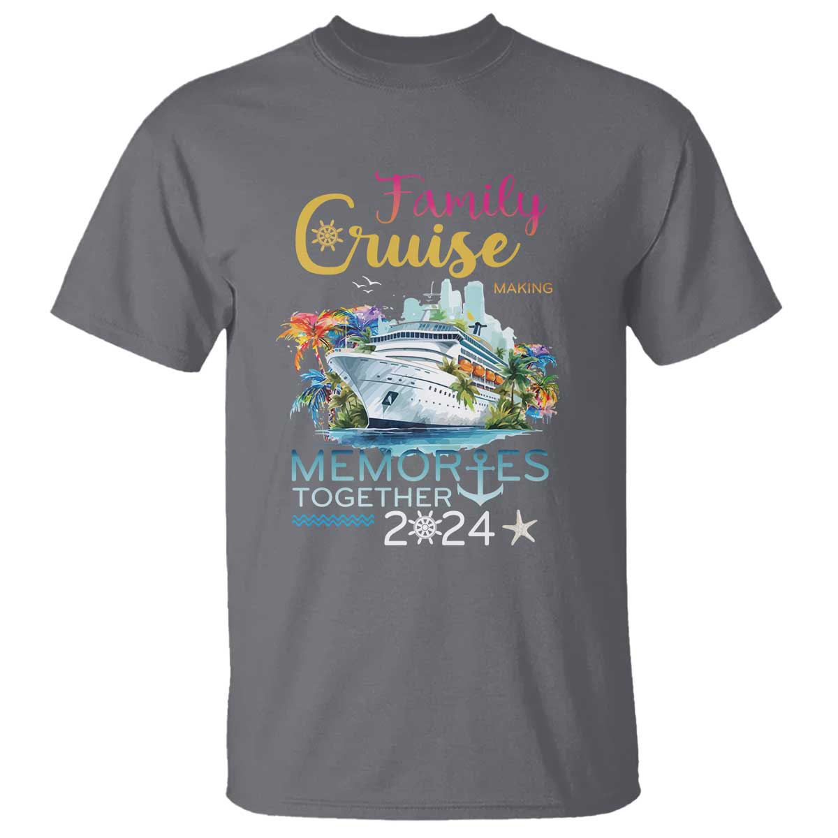 Family Cruise T Shirt Making Memories 2024 Summer Vacation Party Family Matching - Wonder Print Shop