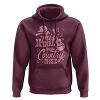 This Girl Loves Country Music Hoodie Cowgirl Hat Pink Boots - Wonder Print Shop