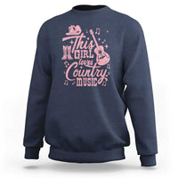This Girl Loves Country Music Sweatshirt Cowgirl Hat Pink Boots - Wonder Print Shop