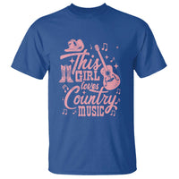 This Girl Loves Country Music T Shirt Cowgirl Hat Pink Boots - Wonder Print Shop