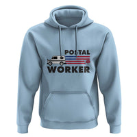 Postal Worker Hoodie USA Flag Patriotic Mailman Mail Lady - Wonder Print Shop