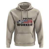 Postal Worker Hoodie USA Flag Patriotic Mailman Mail Lady - Wonder Print Shop