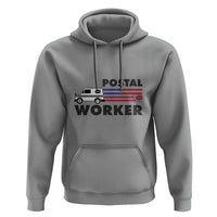 Postal Worker Hoodie USA Flag Patriotic Mailman Mail Lady - Wonder Print Shop