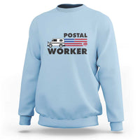 Postal Worker Sweatshirt USA Flag Patriotic Mailman Mail Lady - Wonder Print Shop