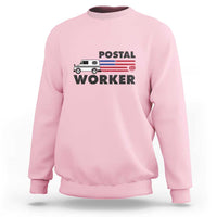 Postal Worker Sweatshirt USA Flag Patriotic Mailman Mail Lady - Wonder Print Shop