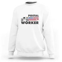 Postal Worker Sweatshirt USA Flag Patriotic Mailman Mail Lady - Wonder Print Shop