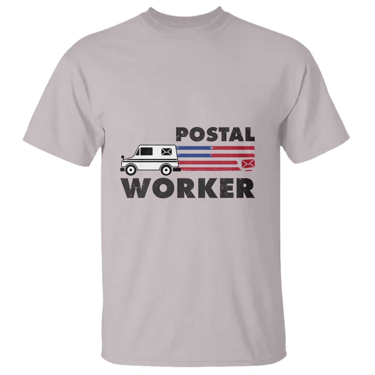 Postal Worker T Shirt USA Flag Patriotic Mailman Mail Lady - Wonder Print Shop