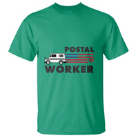 Postal Worker T Shirt USA Flag Patriotic Mailman Mail Lady - Wonder Print Shop