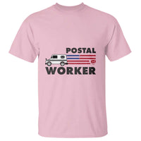Postal Worker T Shirt USA Flag Patriotic Mailman Mail Lady - Wonder Print Shop