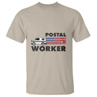 Postal Worker T Shirt USA Flag Patriotic Mailman Mail Lady - Wonder Print Shop
