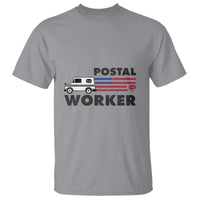 Postal Worker T Shirt USA Flag Patriotic Mailman Mail Lady - Wonder Print Shop