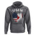 Funny USEH Hoodie Half Canadian American Flag Big Love Heart - Wonder Print Shop