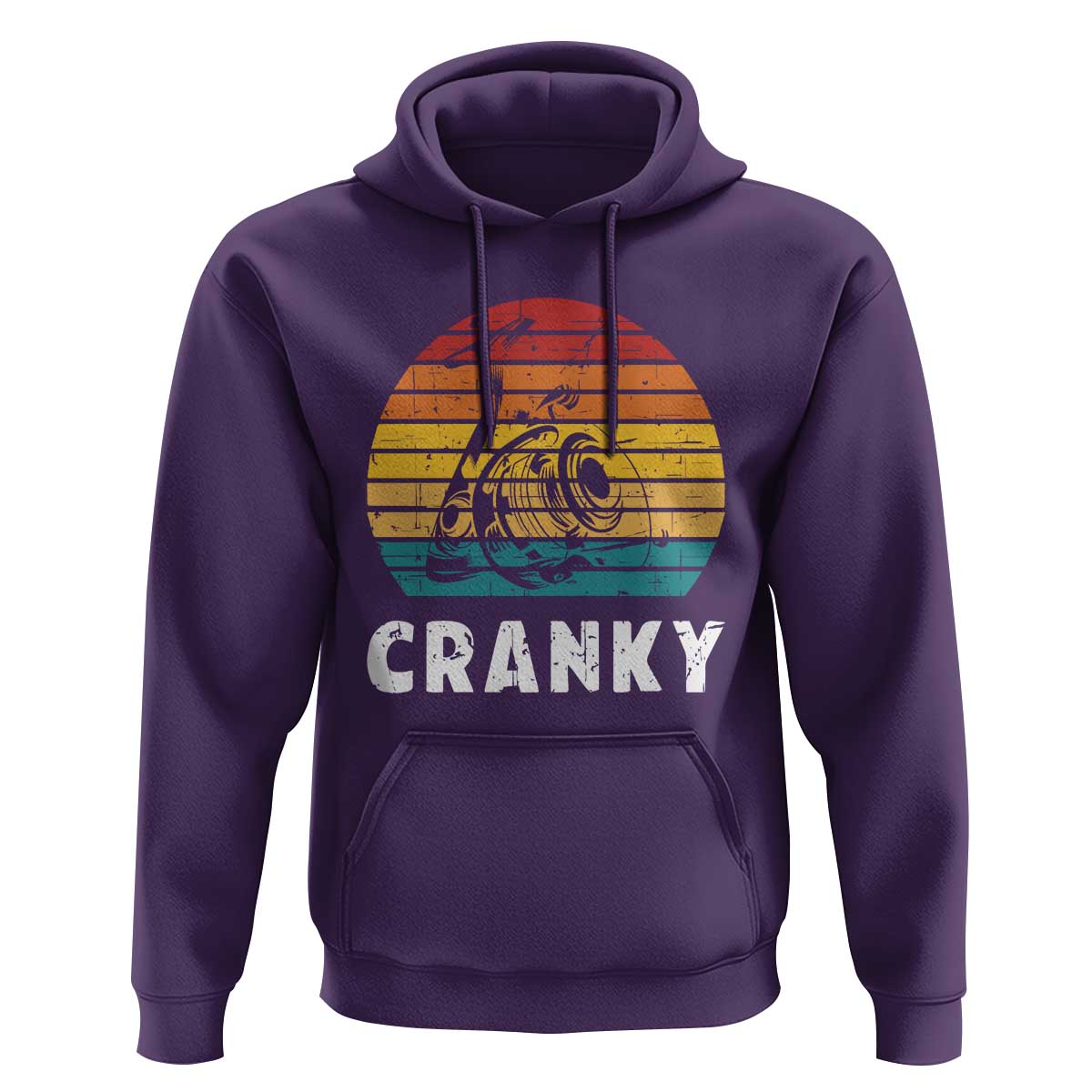 Fishing Lover Hoodie Cranky Vintage Retro Crankbait Fishermen - Wonder Print Shop