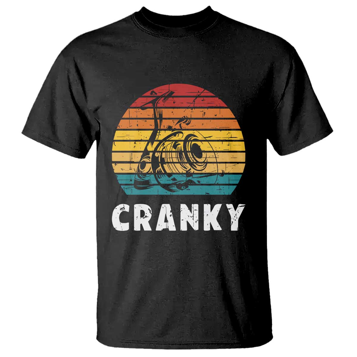 Fishing Lover T Shirt Cranky Vintage Retro Crankbait Fishermen - Wonder Print Shop