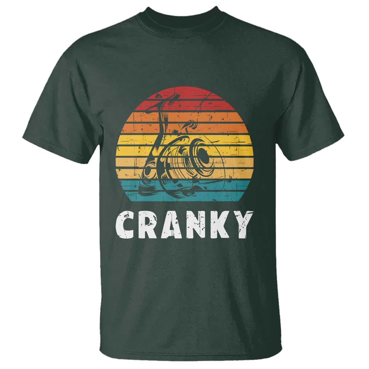Fishing Lover T Shirt Cranky Vintage Retro Crankbait Fishermen - Wonder Print Shop