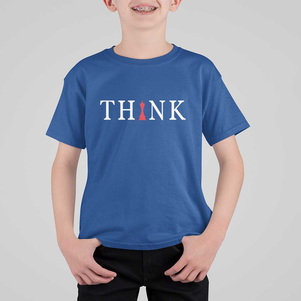 Chess Player T Shirt For Kid Think Vintage Master Player - Wonder Print Shop