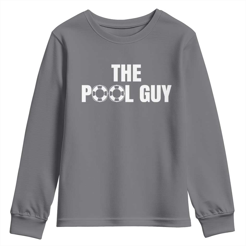 Funny Swimming Lover Youth Sweatshirt The Pool Guy Expert - Wonder Print Shop